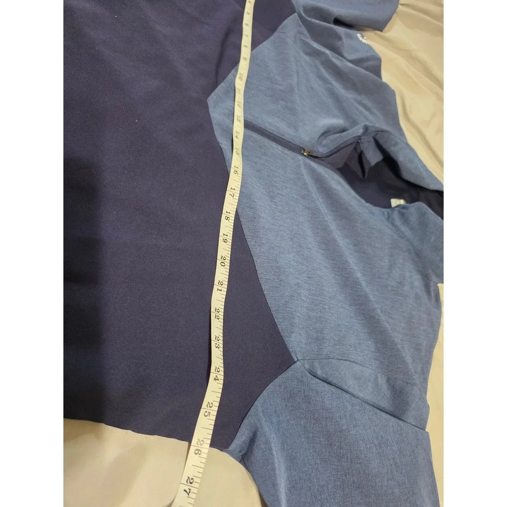 Callaway Weather Series Swing Tech Mens XL Quarter Zip Golf Pullover Blue Navy